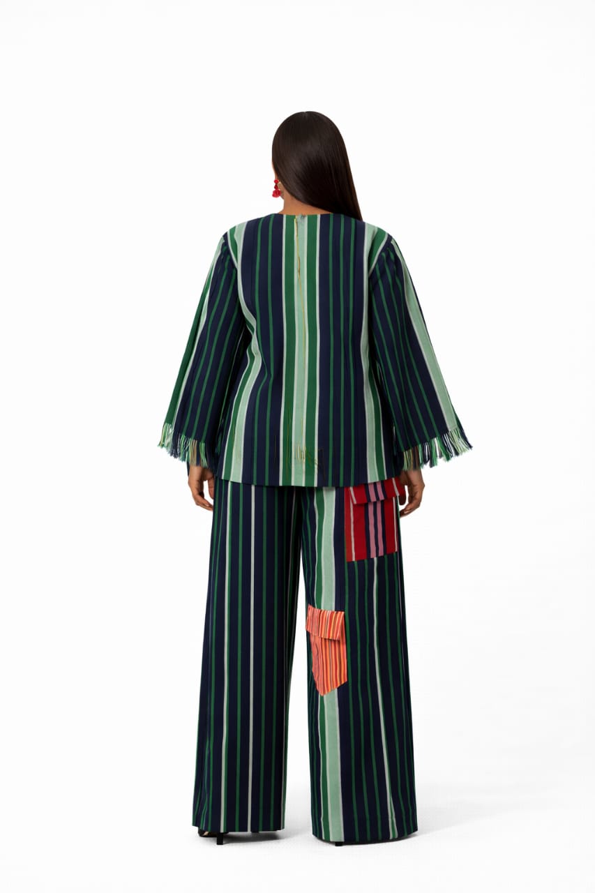Emerald Stripe Heritage Two-Piece Set