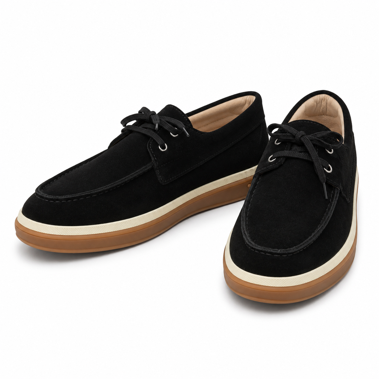 Midnight Moccasin Lace Trainers