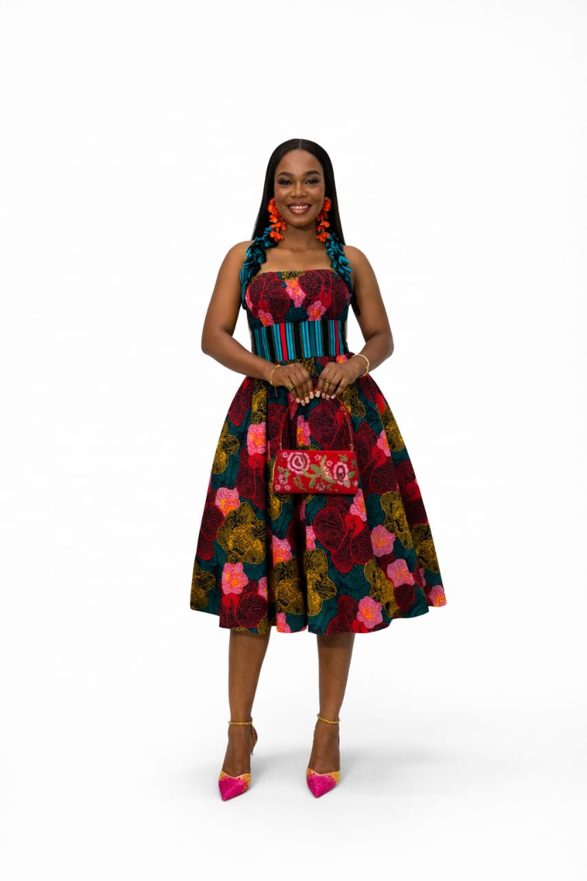 Zuri Floral Fit & Flare Midi Dress