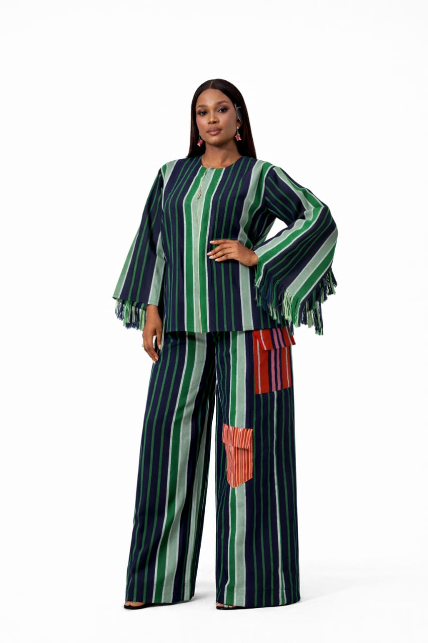 Emerald Stripe Heritage Two-Piece Set